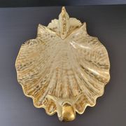 IMPORTANT ITALIAN CERAMIC FRUIT BOWL 1960 FISH UNDER SHELL