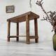 Establishment / console in raw wood