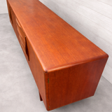 Low teak buffet, vintage Scandinavian style.