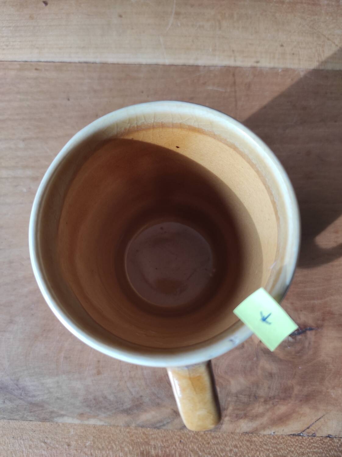 Ceramic mug made in China with Chinese characters