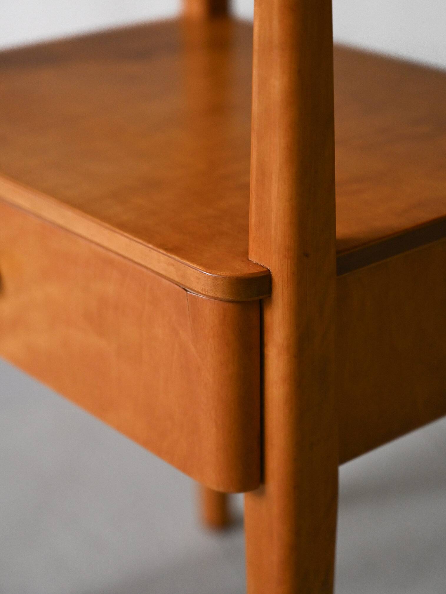 Bedside table with oak drawer