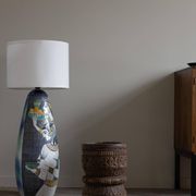 Marian Zawadzki "Oryx" Floor Lamp Unique, Tilgmans Ceramic, Sweden, Dated 1963