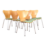 Chaises Mid-Century Modèle 3107 par Arne Jacobsen pour Fritz Hansen, 1987, ensemble