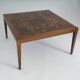 Table basse en teck et cuivre de style mid-century moderne par Severin Hansen