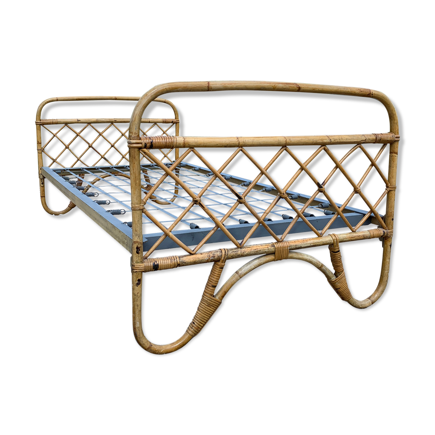 Vintage bamboo children's bed