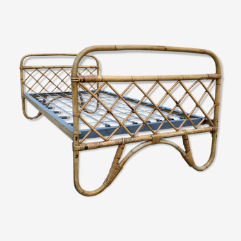 Vintage bamboo children's bed