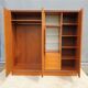 Scandinavian dressing cabinet with round mirror