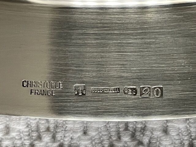 Dish Christofle vegetable silver metal