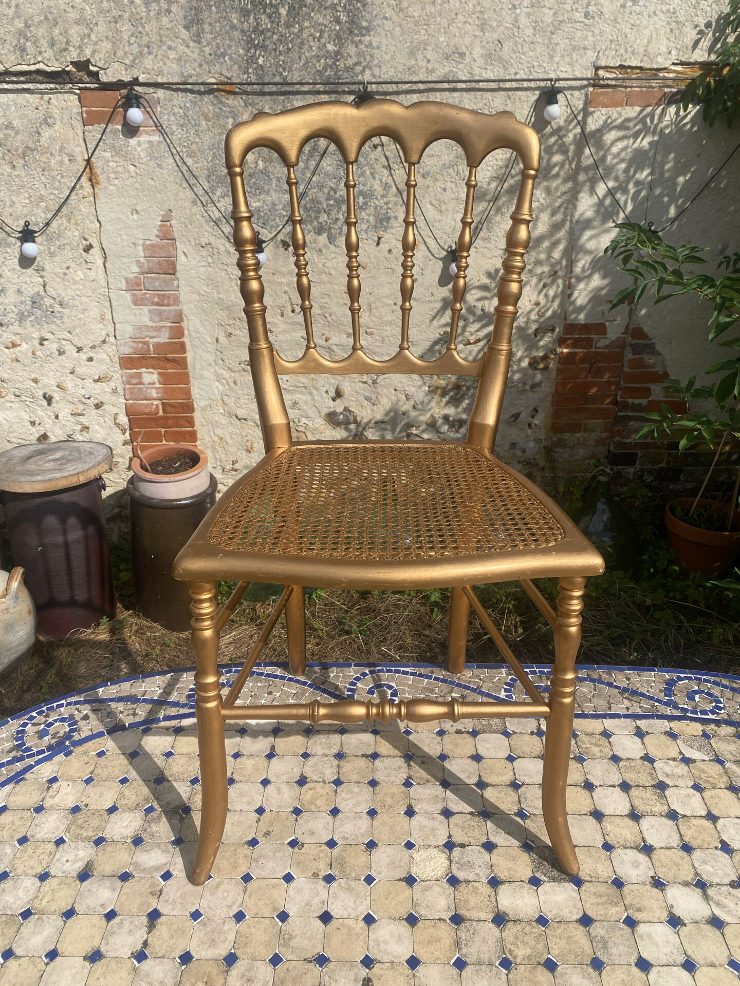 Napoleon III golden chair