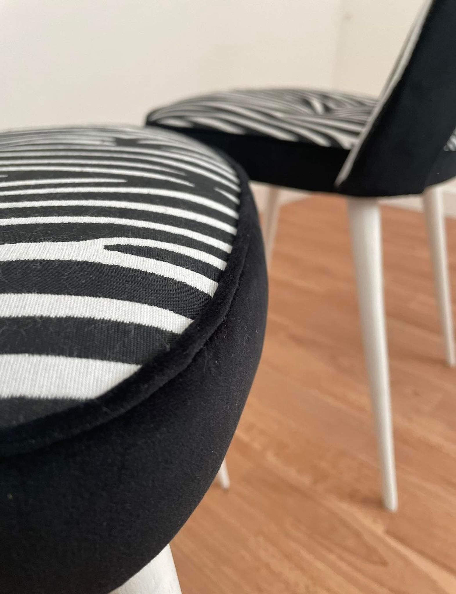 Duo of restored chairs