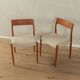 Model 77 dining chairs, Niels O. Møller