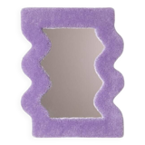 Small lilac wavy mirror