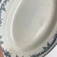 Large oval ironstone dish model "Laurels" by Moulins des Loups - Hamage, 1900