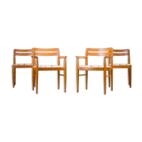 Mid-Century Danish Teak Dining Chairs by HW Klein for Bramin, 1970s, Set of 4