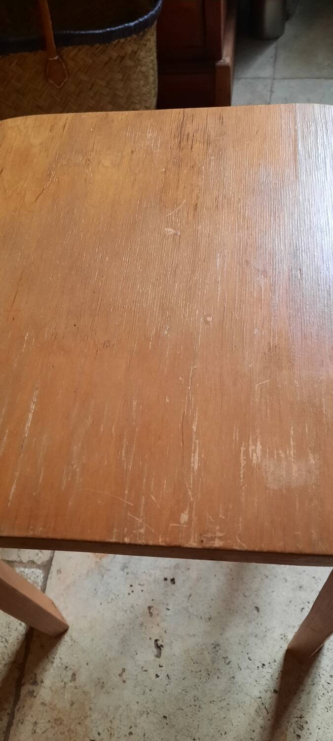 Wooden stool made of pine