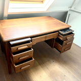 Antique desk Anbess oak secretaris vintage