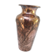 Vase en cuivre repoussé a decor de chardons