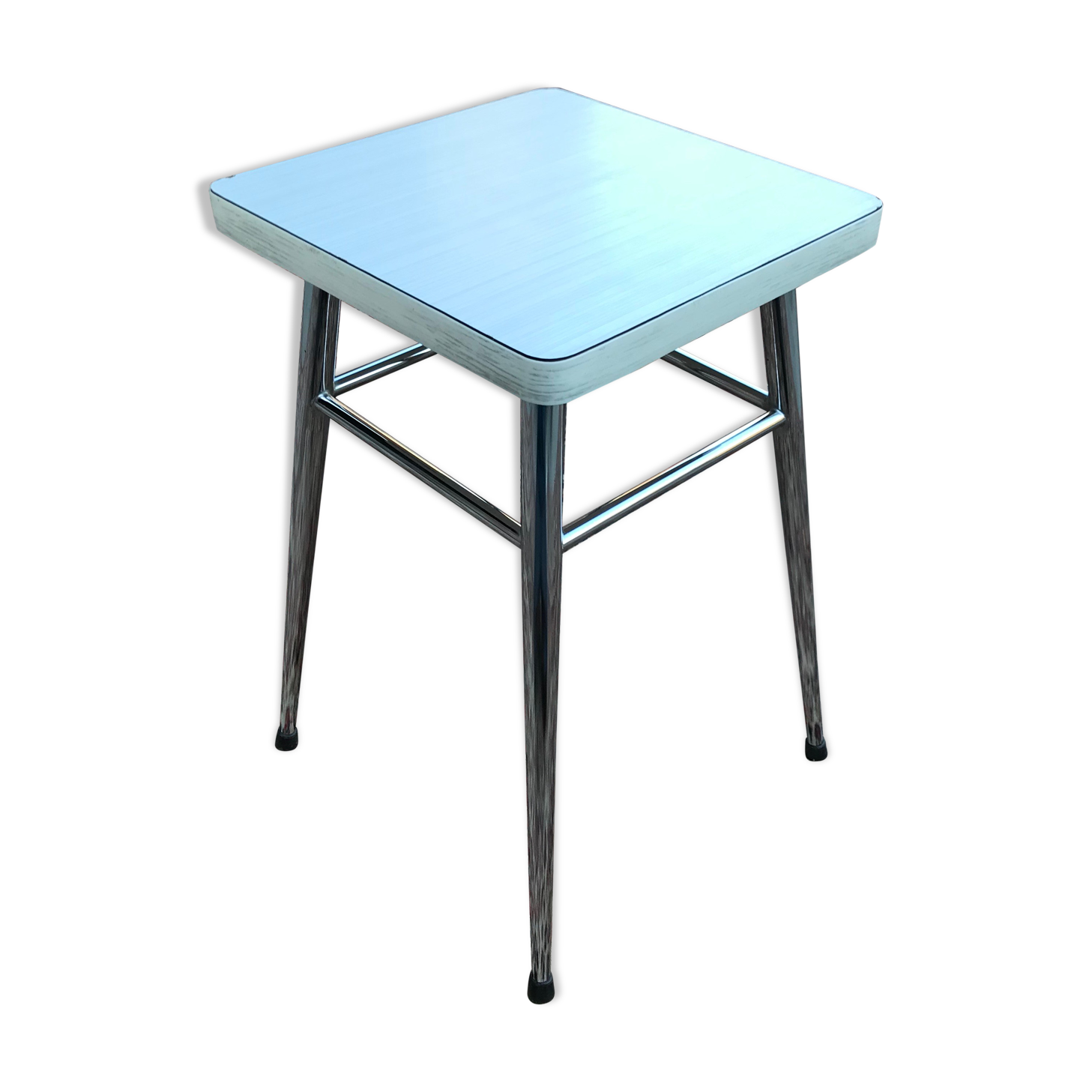 Chrome & Formica stool