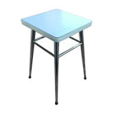 Tabouret chrome & formica