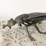 2 cendriers insectes mouches en métal années 50-60