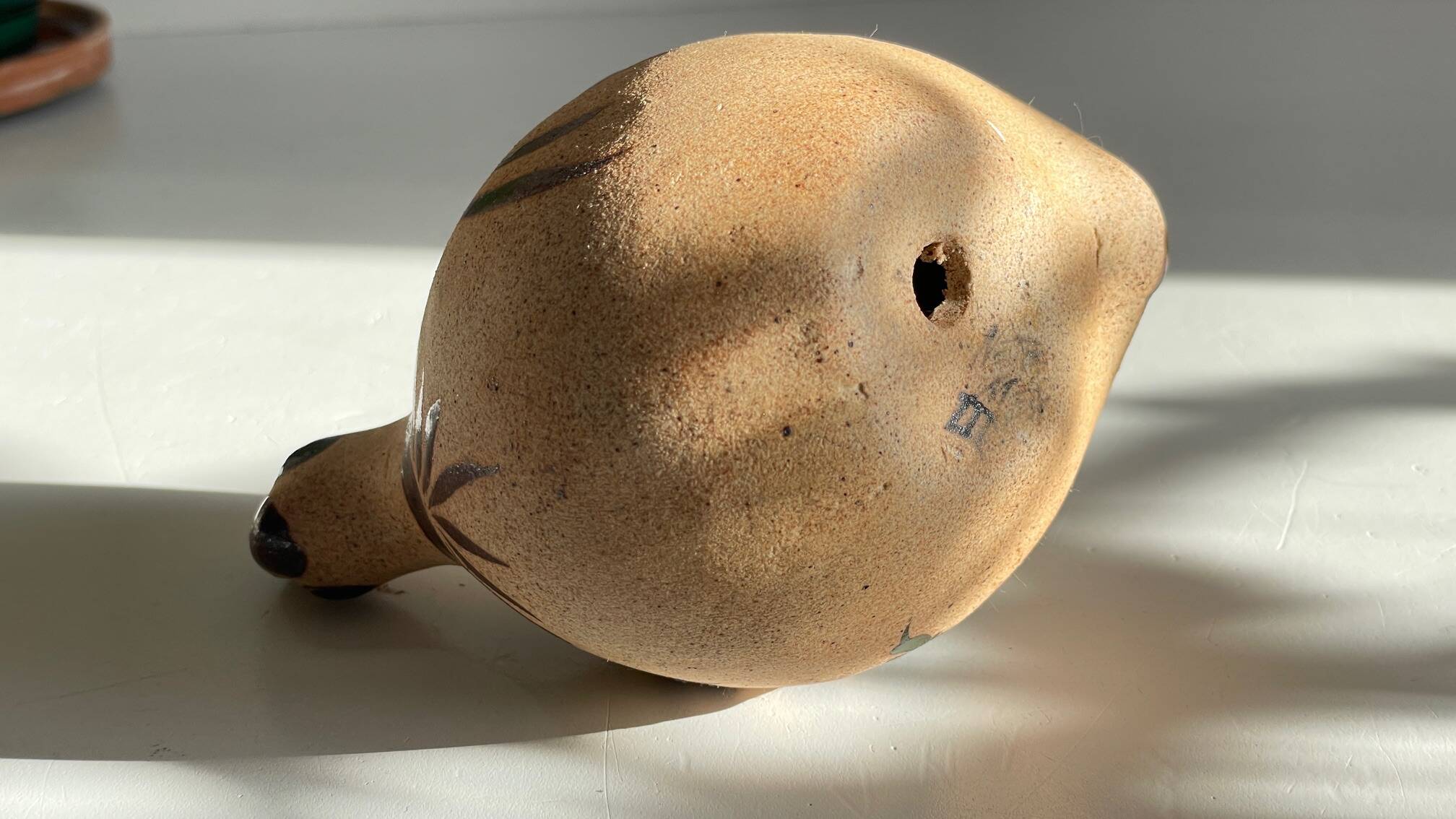 Bird handmade stoneware mexico vintage