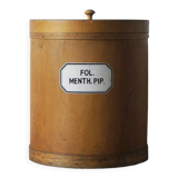 Antique wooden apothecary pharmacy storage
