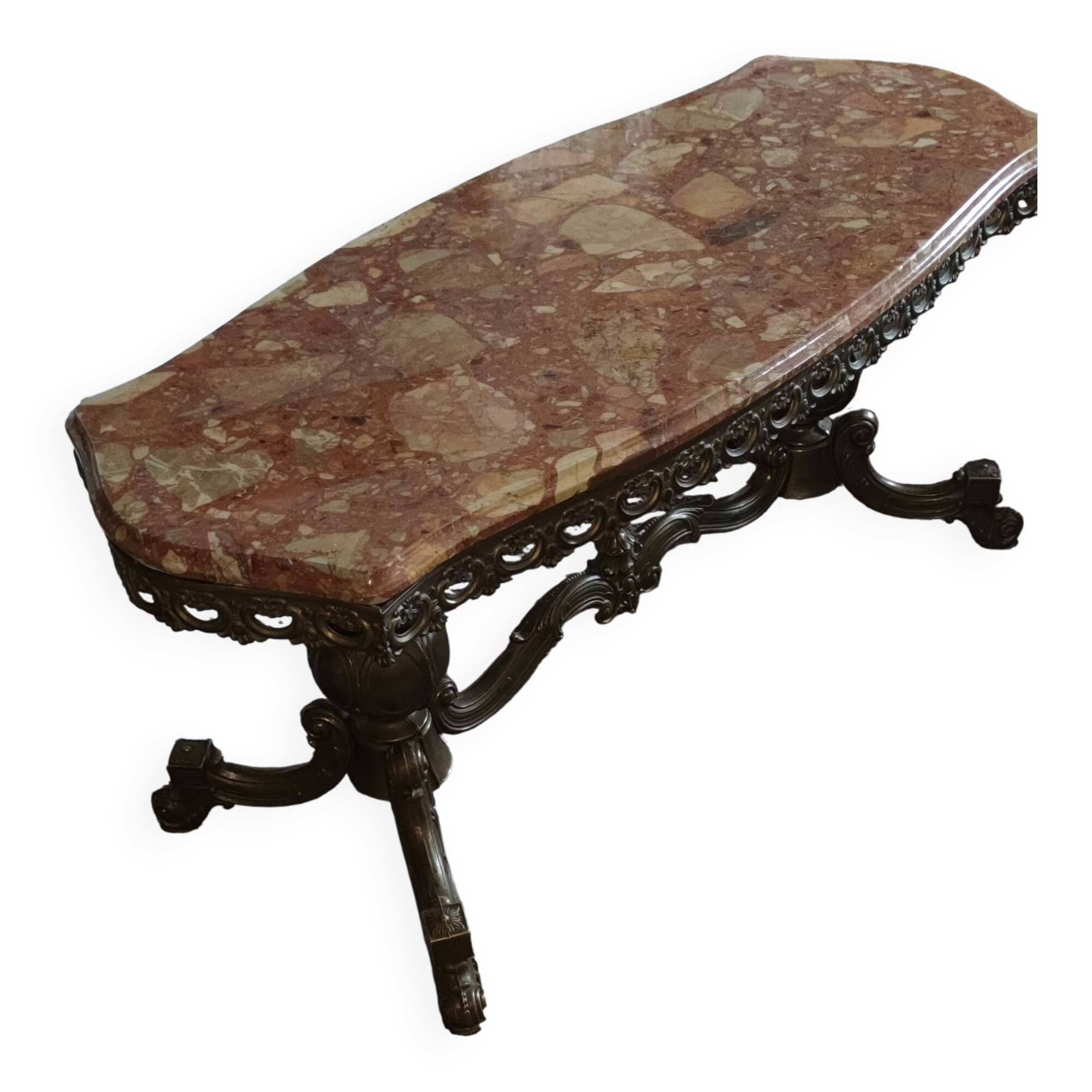 Mid-20th century neoclassical Hollywood Regency coffee table