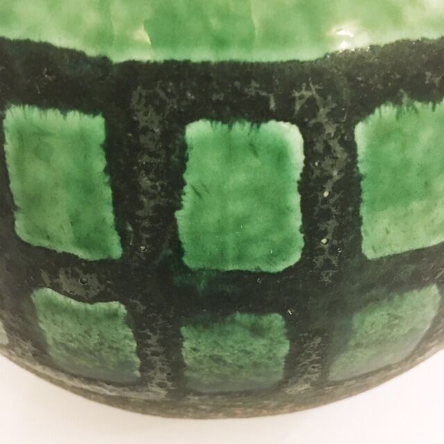 Ceramic globe vase, West Germany