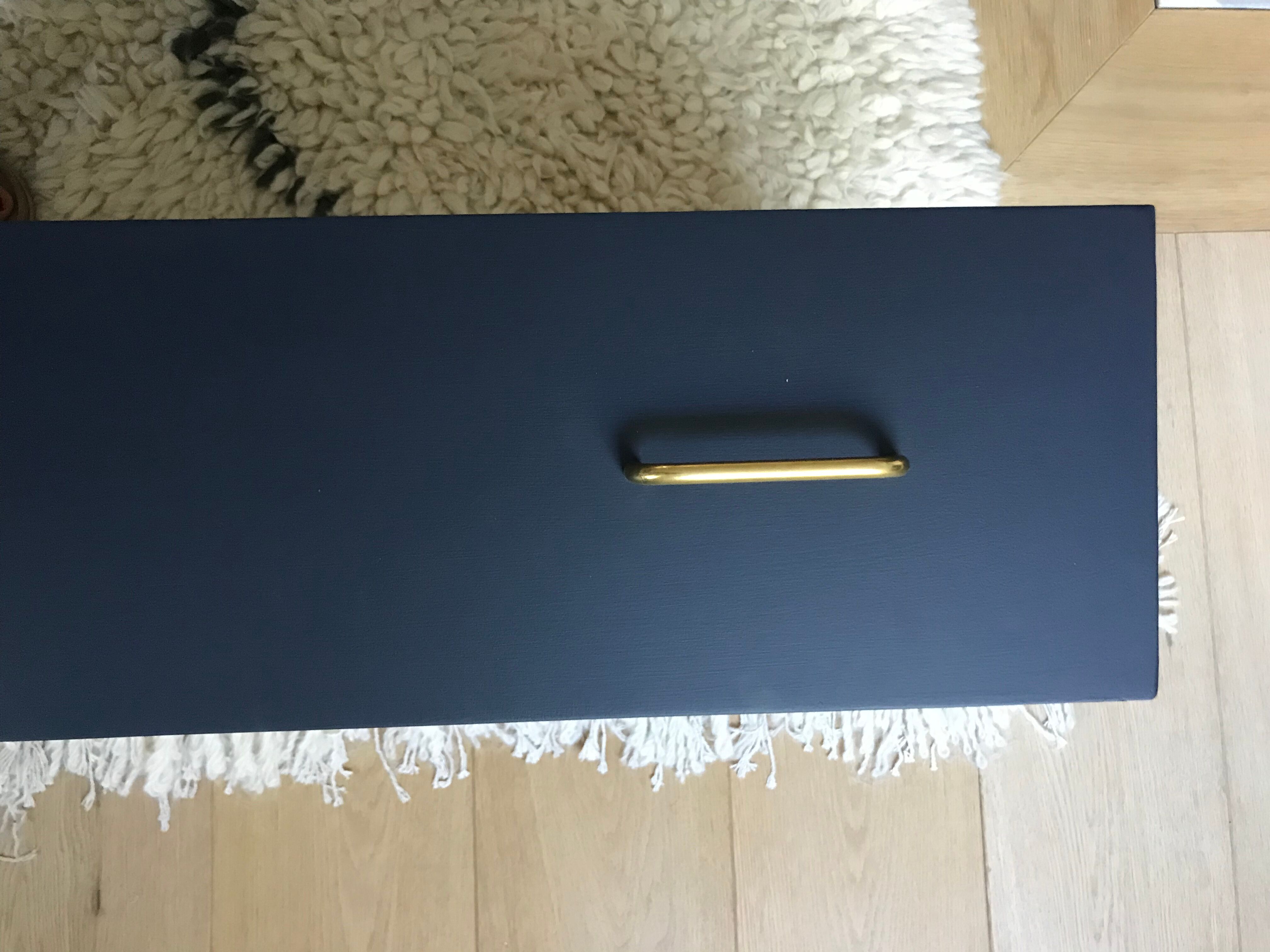 Dark blue vintage chest of drawers