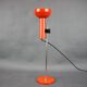 1970s German Orange Adjustable Desk Lamp Bauhaus Style