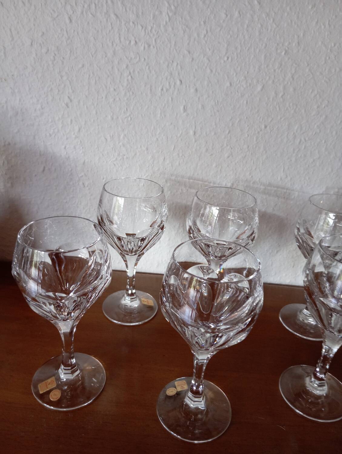 6 Nachtmann crystal wine glasses