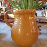 Vintage enamelled ceramic pitcher