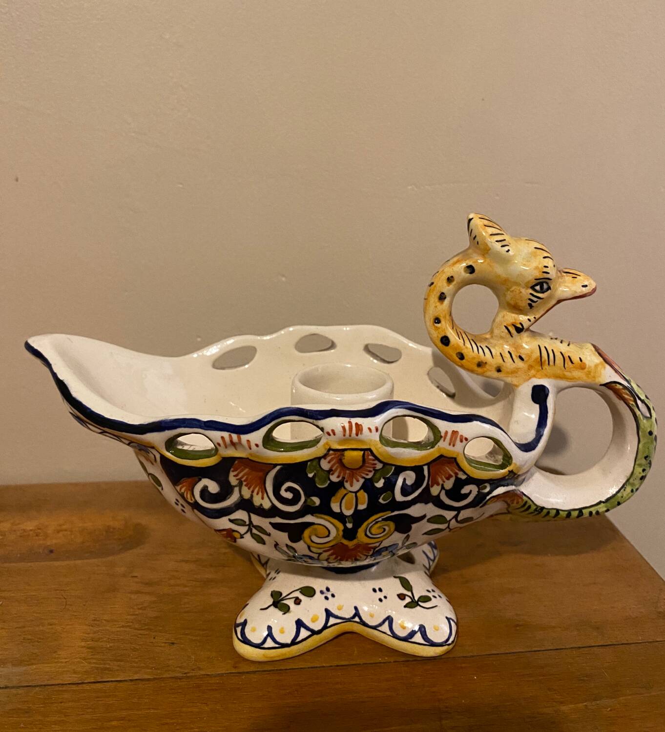 Rouen ceramic hand candle holder