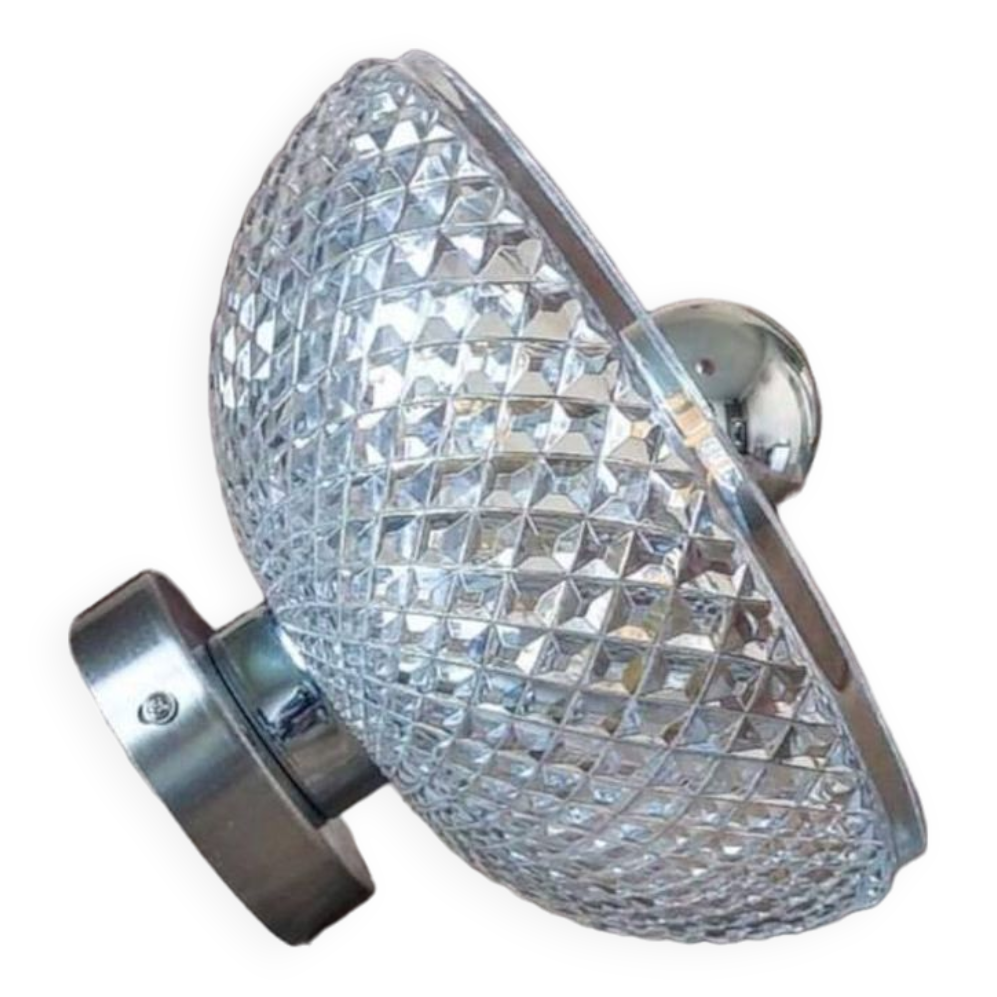 Vintage crystal wall light