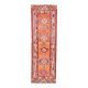 3x10 Burgundy Orange Hallway Runner Rug, 92x292Cm