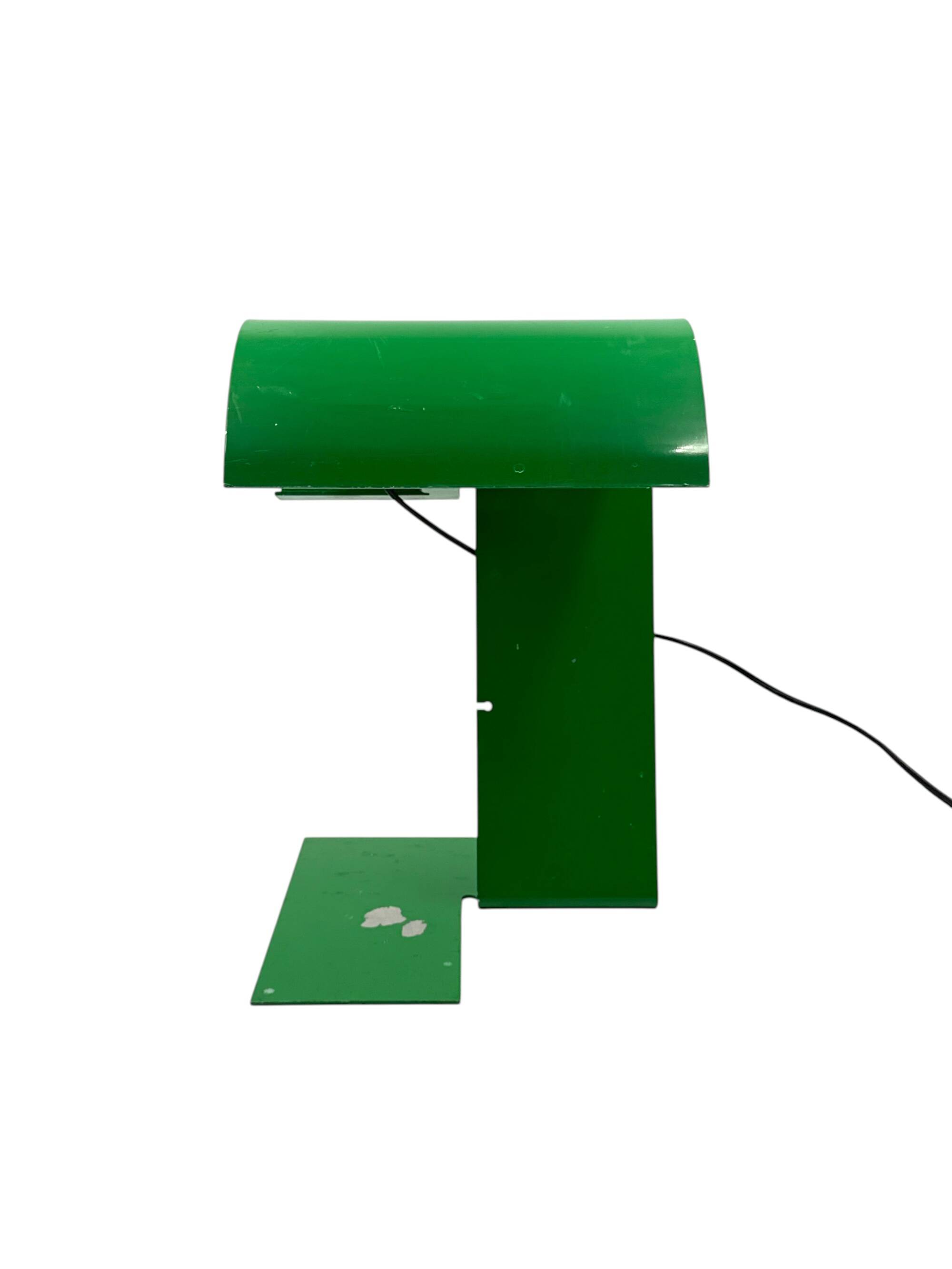 Green 'Blitz' Table Lamp, Trabucco, Vecchi, Volpi, Stilnovo Italy 1972