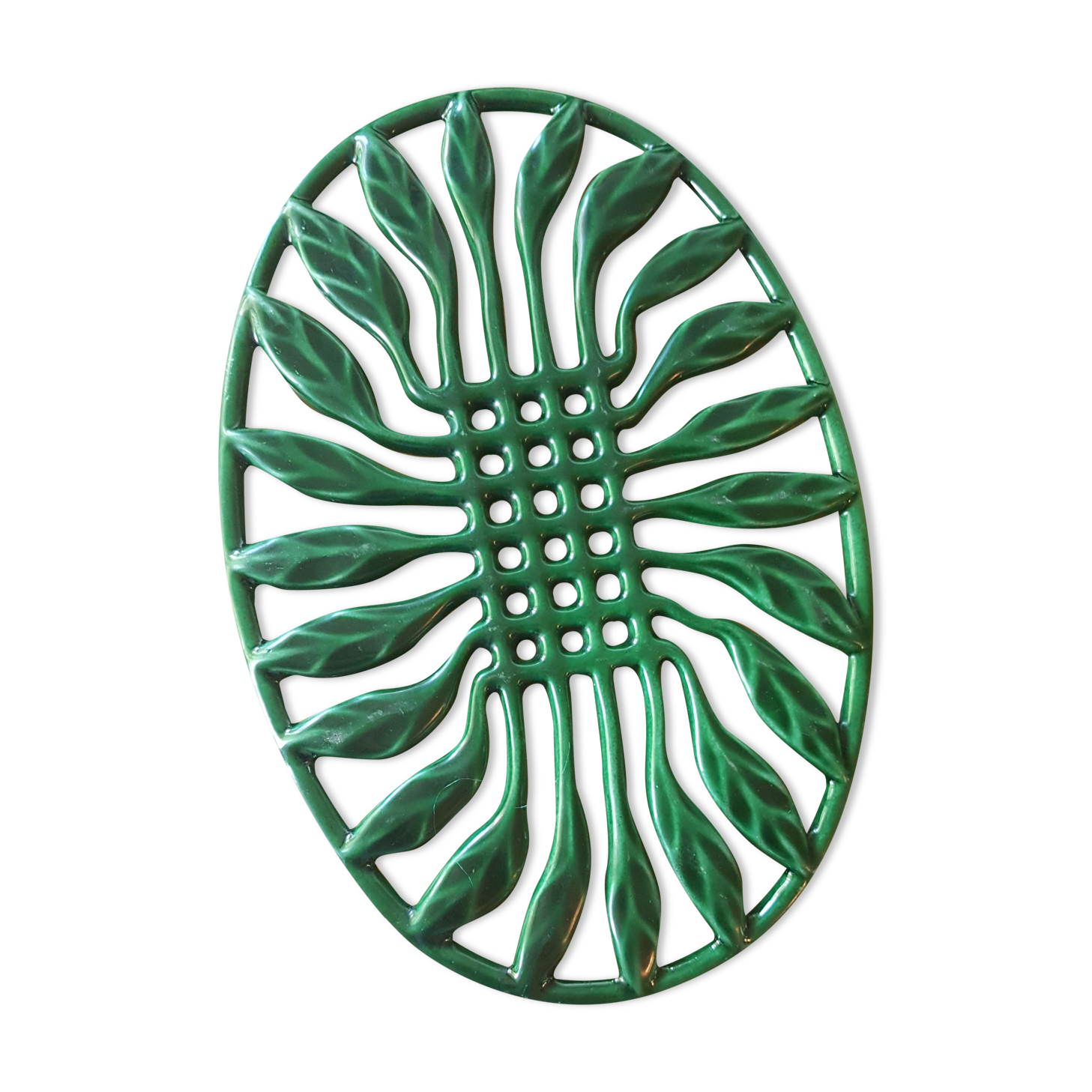 Dessous de plat en fonte émaillée invicta vert