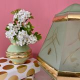 Table lamp globe vintage art deco glass