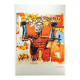 Limited edition lithograph by Jean-Michel Basquiat from the 1990s, numbered in pencil.
