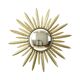 Mid Century Copper Plated Metal Sun Mirror Deknudt Convex 55cm
