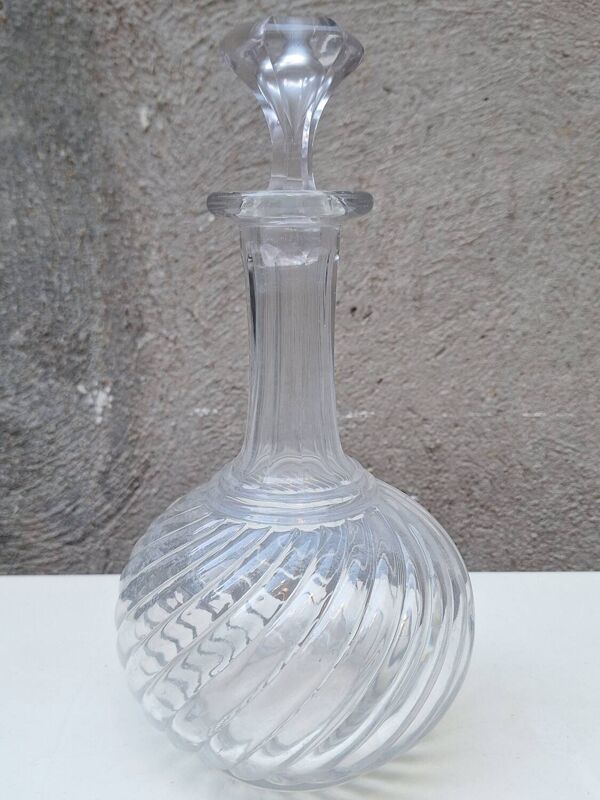 Carafe en cristal moulé Baccarat Bambou Tors
