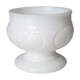 Old-footed cup in white opaline