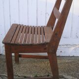 Chaise rustique artisanale en bois