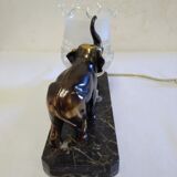 Elephant bedside lamp and marble