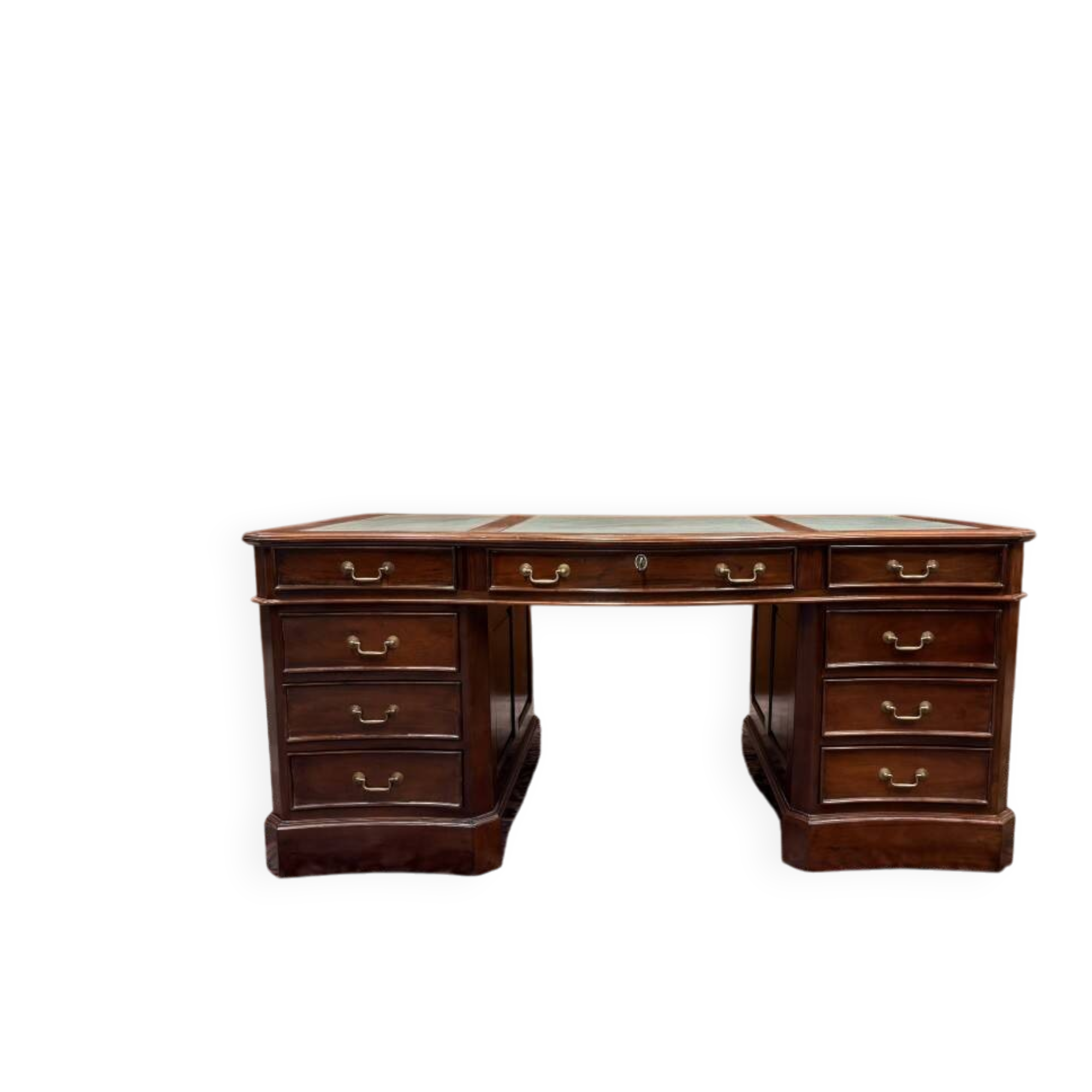 Classic English Chesterfield Partnerdesk Desk