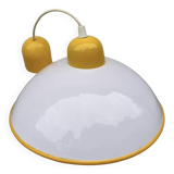 Targetti Sankey white and yellow glass pendant light