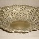 Fruit basket, bread basket with matt gilded bronze handles