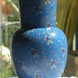 Longwy vase in earthenware 1886