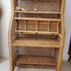 Secretary desk in vintage buri rattan