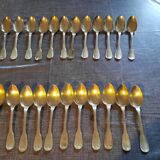 12 silver-plated soup spoons